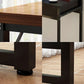Mesa de bar de madera fabricada, mesa de pub moderna con estructura metálica para lugares pequeños