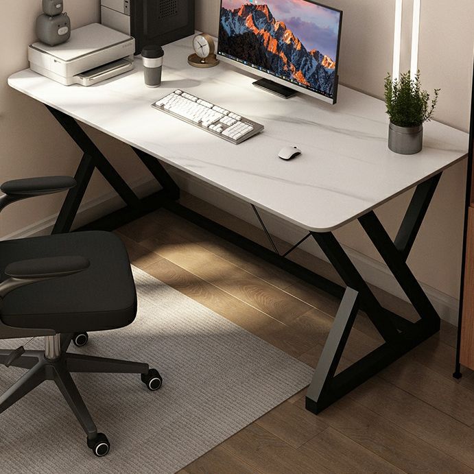 29.53 "H Industrieel rechthoekige kantoorbureau Antieke afwerking Computer Desk