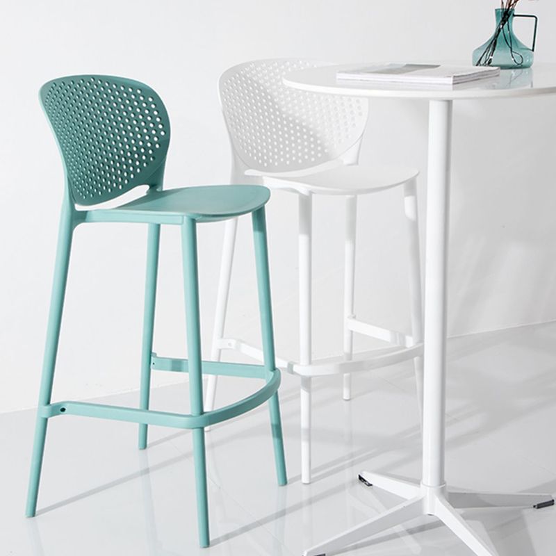 Modern Plastic Counter & Bar Stool Low Back Footrest Stool for Coffee Shop Clearhalo 'Bar Furniture' 'Bar Stools' 'bar_stools' 'furn' 'furn_bar_stools' 'furniture_bar_stools' 'Kitchen & Dining Furniture' 'kitchen&dining_furn' 'kitchen' 'kitchen_furn' Furniture' 1200x1200_9b528ac5-f637-4c34-b991-d2dbf035172f