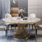 Sintered Stone Pedestal Dining Table Simplicity Style Round Table for Home Clearhalo ' dining_table' 'Dining Tables & Seating' 'Dining Tables' 'Furniture' 'furniture_dining_table' 'Kitchen & Dining Furniture' 'kitchen&dining_furn' 'kitchen' 'kitchen_dining_table' 1200x1200_9b52a76d-258a-4cac-9c7c-510625374c41