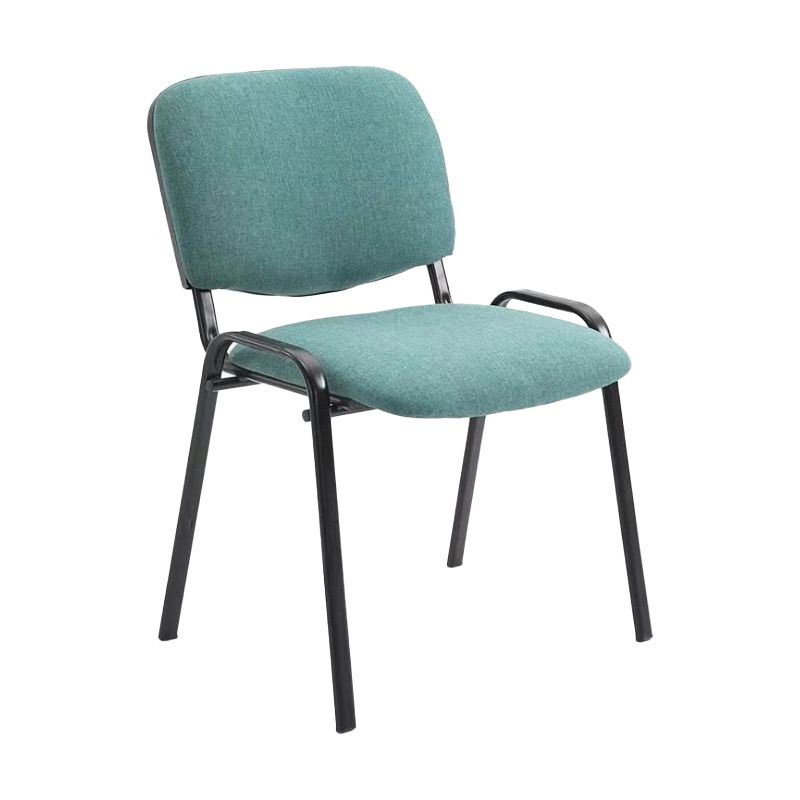 Sedia per ufficio imbottita moderna senza braccio.