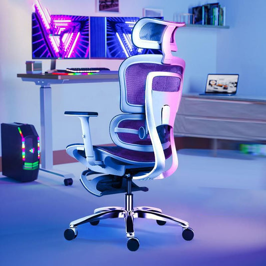 Silla de oficina de diapositivas moderna silla de escritorio de altura de asiento ajustable con espalda transpirable