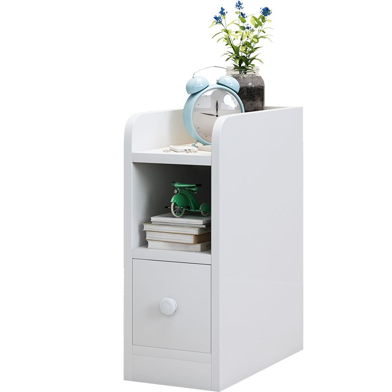 Scadinavian Wood Nightstand 20" Tall Bedside Cabinet with Drawer and Shelf Clearhalo 'Bedroom Furniture' 'furn' 'furn_night_stand' 'Furniture' 'night_stand' 'Nightstands' 1200x1200_9b539064-70a2-4795-a60d-ed750101cf35