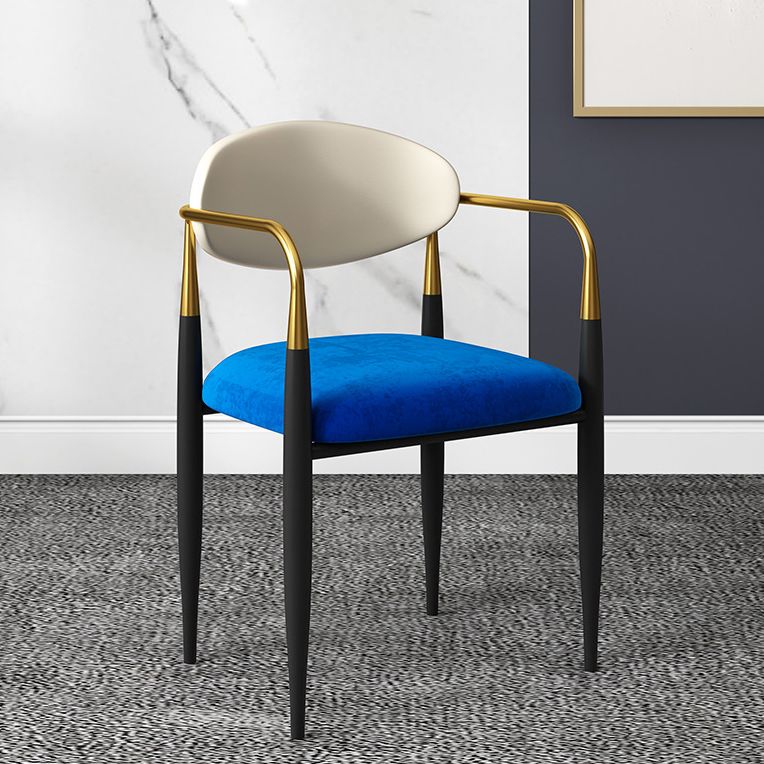 Minimalist Arm Open Back Side Chairs Upholstered Side Chairs Clearhalo 'Dining Chairs' 'Dining Tables & Seating' 'dining_chair' 'Furniture' 'furniture_dining_chair' 'Kitchen & Dining Furniture' 1200x1200_9b53a668-12ec-4189-b9e3-ca143dff9429