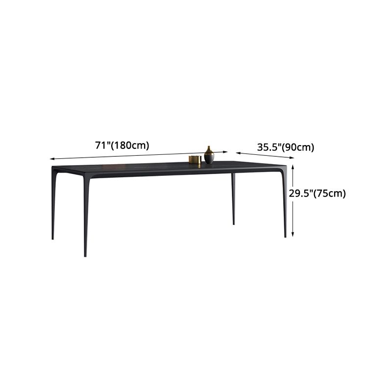 Modern Aluminium Dinette Set 1/2/4/9/10/11 Pieces Black Sintered Stone Dining Table Set Clearhalo 'Dining Room Sets' 'Dining Tables & Seating' 'dining_room_set' 'furn' 'furn_dining_room_set' 'Furniture' 'furniture_dining_room_set' 'Kitchen & Dining Furniture' 1200x1200_9b56eb30-ab75-4455-825e-4bcdb1d5d3dd