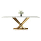 Metal Contemporary Rectangular Table Sintered Stone Table for Dining Room Clearhalo ' dining_table' 'Dining Tables & Seating' 'Dining Tables' 'furn' 'furn_dining_table' 'Furniture' 'furniture_dining_table' 'Kitchen & Dining Furniture' 'kitchen&dining_furn' 'kitchen' 'kitchen_dining_table' 1200x1200_9b591a0b-4efa-4d8f-9a84-98e079add671