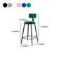Modern Armless Backrest Counter Stool Iron Dining Room Bar Stool with Cushion Clearhalo 'Bar Furniture' 'Bar Stools' 'bar_stools' 'furn' 'furn_bar_stools' 'Furniture' 'Kitchen & Dining Furniture' 1200x1200_9b597235-7e30-4159-98d8-0e3d120bbcb8