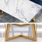Rectangle Top Dining Table Traditional Luxury Table with Sled Base in Gold Clearhalo 'Dining Tables & Seating' 'Dining Tables' 'dining_table' 'furn' 'furn_dining_table' 'Furniture' 'furniture_dining_table' 'Kitchen & Dining Furniture' 'kitchen' 'kitchen_dining_table' 1200x1200_9b5bd15d-88b1-4970-80fa-709ea2f8410c