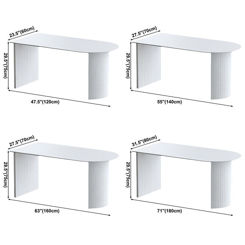 White Irregular Shape Dining Table Wooden Island Table with Double Pedestal for Restaurant Clearhalo ' dining_table' 'Dining Tables & Seating' 'Dining Tables' 'furn' 'furn_dining_table' 'Furniture' 'furniture_dining_table' 'Kitchen & Dining Furniture' 'kitchen&dining_furn' 'kitchen' 'kitchen_dining_table' 1200x1200_9b5c39b2-cd41-4ea7-b012-0ffa78c7ceee