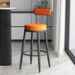 Faux Leather Armless Counter Stool Glam Style Low Back Bar Stool for Indoor Clearhalo 'Bar Furniture' 'Bar Stools' 'bar_stools' 'furn' 'furn_bar_stools' 'Furniture' 'Kitchen & Dining Furniture' 1200x1200_9b5dea30-15f9-4126-9178-36fb4097cd0e