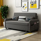 Contemporary Linen Square Arm Sofa Bed Washable Standard Sofa for Living Room
