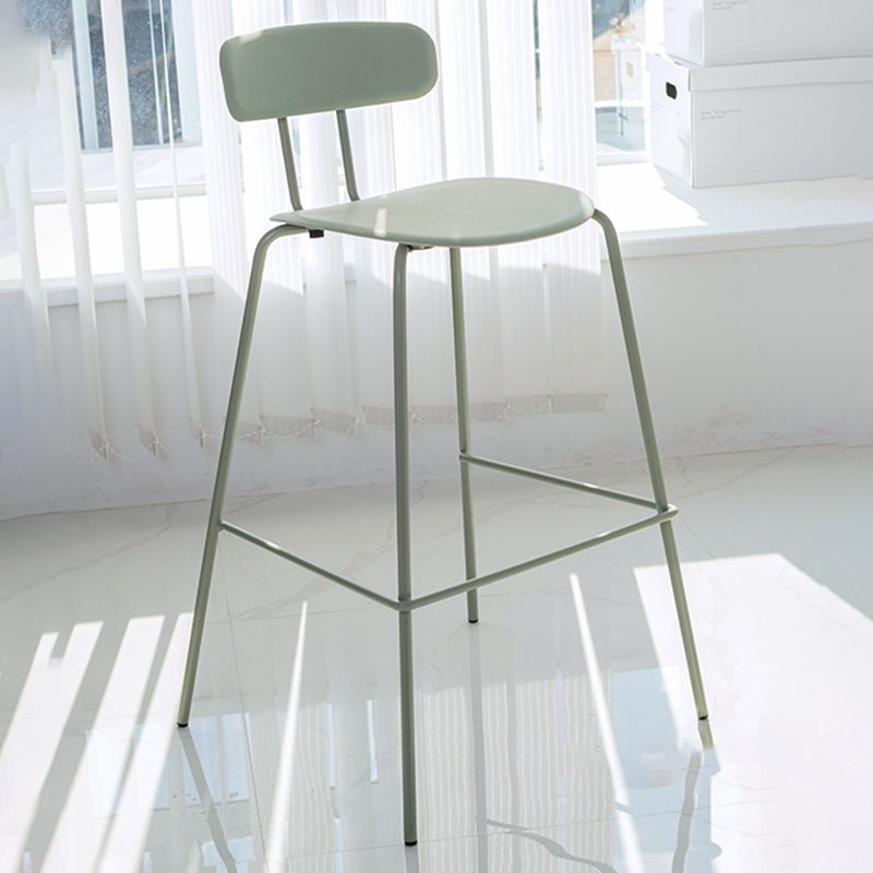 Modern Bar-stool Plastic Counter Bar Stool for Kitchen Bar with Metal Legs Clearhalo 'Bar Furniture' 'Bar Stools' 'bar_stools' 'furn' 'furn_bar_stools' 'Furniture' 'furniture_bar_stools' 'Kitchen & Dining Furniture' 1200x1200_9b5eb2d0-05c0-43c8-b533-f566134bfad4