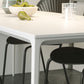 Modern Style Sintered Stone Dining Table 4 Legs Rectangular Table in White Clearhalo ' dining_table' 'Dining Tables & Seating' 'Dining Tables' 'Furniture' 'furniture_dining_table' 'Kitchen & Dining Furniture' 'kitchen&dining_furn' 'kitchen' 'kitchen_dining_table' 1200x1200_9b625125-d388-4374-be92-88dd9ac8c1a5