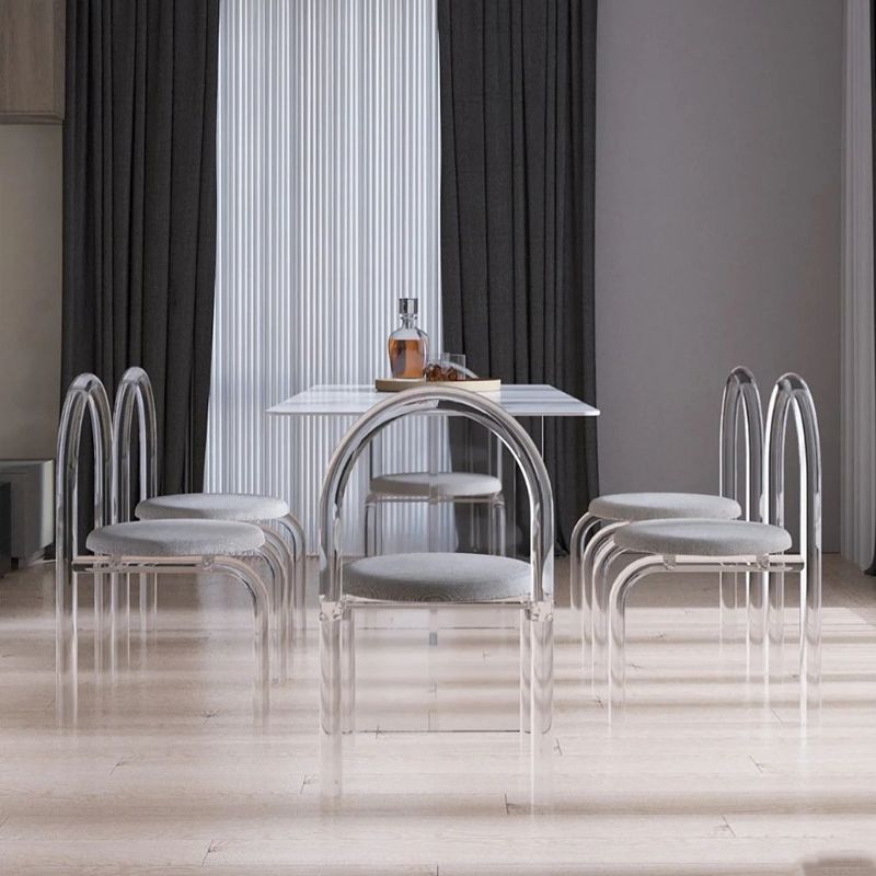 Minimalist 1/5/7 Pieces Dining Set with Cushion Chair and Double Pedestal Table Furniture Clearhalo 'Dining Room Sets' 'Dining Tables & Seating' 'dining_room_set' 'furn' 'furn_dining_room_set' 'Furniture' 'furniture_dining_room_set' 'Kitchen & Dining Furniture' 'kitchen&dining_furn' 'kitchen' 1200x1200_9b62c7b2-60c4-48d3-a41e-1f0fa39b323e