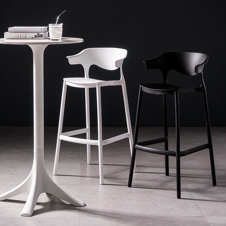 30 inch Plastic Scandinavian Armless Stool Low Back Bar Stool for Kitchen Clearhalo 'Bar Furniture' 'Bar Stools' 'bar_stools' 'furn' 'furn_bar_stools' 'furniture_bar_stools' 'Kitchen & Dining Furniture' 'kitchen&dining_furn' 'kitchen' 'kitchen_furn' Furniture' 1200x1200_9b64c68f-8d10-4789-b0df-822d1560e0b3