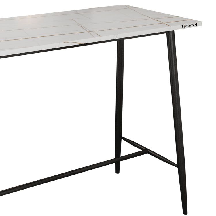 Contemporary Bar Counter Table Rectangle Sintered Stone Table for Kitchen Clearhalo 'Bar Furniture' 'Bar Tables' 'bar_tables' 'Furniture' 'furniture_bar_tables' 'Kitchen & Dining Furniture' 1200x1200_9b660813-111b-45d8-8e7c-851640342f36