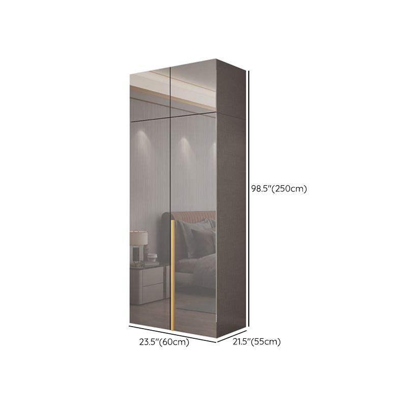 Engineered Wood Wardrobe Closet with Shelves Modern Wardrobe Cabinet for Home Clearhalo 'Armoires & Wardrobes' 'armoires_wardrobes' 'Bedroom Furniture' 'furn' 'furn_armoires_wardrobes' 'Furniture' 1200x1200_9b6636da-4c0b-450d-8619-530b6b1076e1