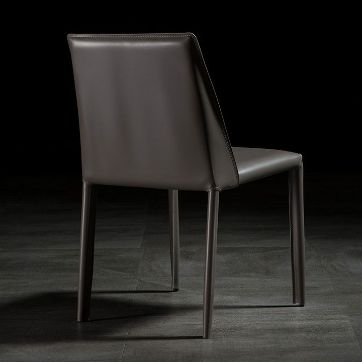 Sedie contemporanee sedie senza braccia per cucina con gambe metalliche