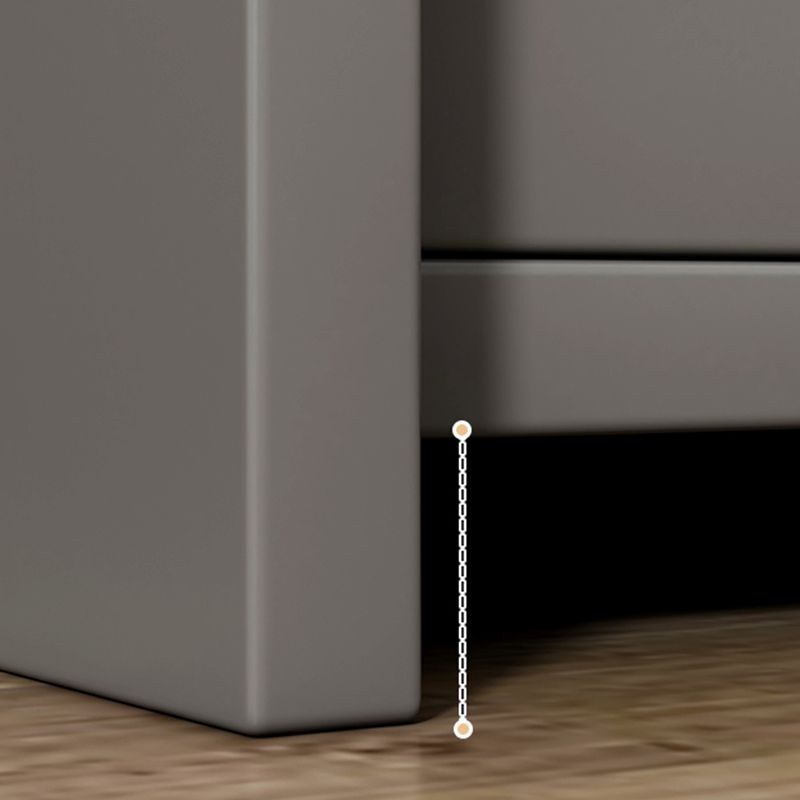 Malicera de noche de madera con cajón /16.5"20.8"tall nocturno en marrón / negro / blanco