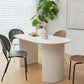 Pine Wood Contemporary Oval Dining Table Wood Top Table for Dining Room Clearhalo ' dining_table' 'Dining Tables & Seating' 'Dining Tables' 'furn' 'furn_dining_table' 'Furniture' 'furniture_dining_table' 'Kitchen & Dining Furniture' 'kitchen&dining_furn' 'kitchen' 'kitchen_dining_table' 1200x1200_9b6ad3e7-5a27-47e3-aa78-bc7f03e154d3
