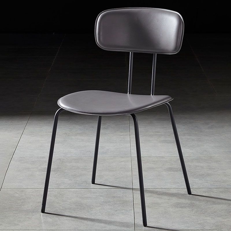 Industrial Design Open Back Dining Side Chairs Armless Dining Side Chairs for Kitchen Clearhalo ' kitchen&dining_furn' 'Dining Chairs' 'Dining Tables & Seating' 'dining_chair' 'Furniture' 'furniture_dining_chair' 'Kitchen & Dining Furniture' 'kitchen' 1200x1200_9b6b5c3a-0a32-48a5-8d9a-8504dc0e9193