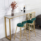 Table de bar rectangulaire de style moderne, table stockable pour le salon