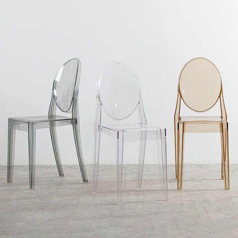 Scandinavian Design Stacking Plastic Dining Armless Chair Open Back Side Chair Clearhalo ' kitchen&dining_furn' 'Dining Chairs' 'Dining Tables & Seating' 'dining_chair' 'furn' 'furn_dining_chair' 'Furniture' 'furniture_dining_chair' 'Kitchen & Dining Furniture' 'kitchen' 1200x1200_9b6e54b5-dd85-489b-a3bc-4a4773507aed