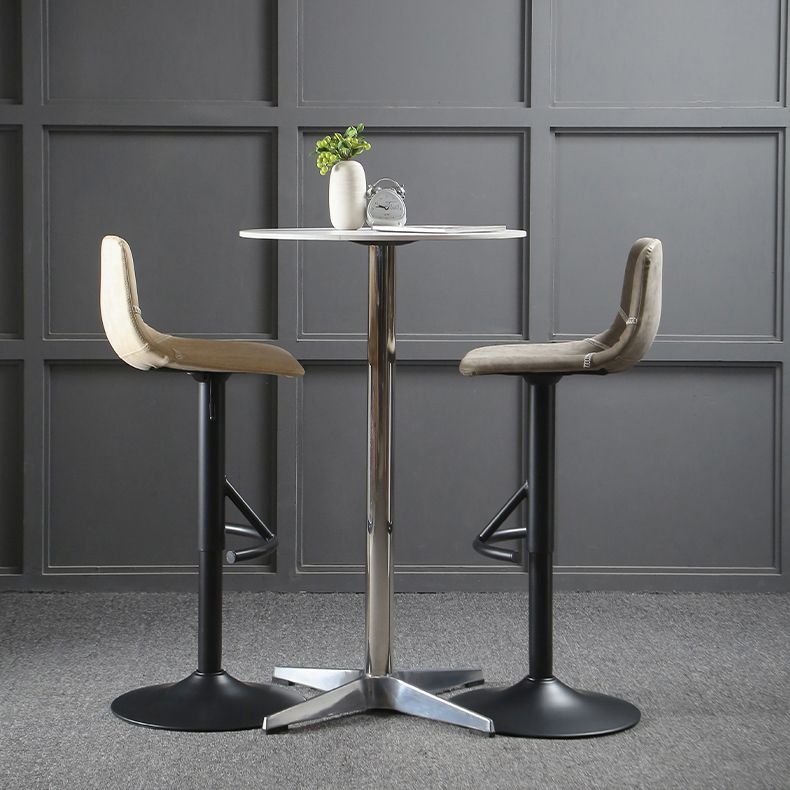 Modern Metal Dining Kitchen Room Armless Stool Low Back Bar Stool Clearhalo 'Bar Furniture' 'Bar Stools' 'bar_stools' 'furn' 'furn_bar_stools' 'Furniture' 'furniture_bar_stools' 'Kitchen & Dining Furniture' 1200x1200_9b6f3826-ca94-4c00-83e8-e970038b5978