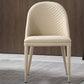 Silla de comedor con tapicería acento de comedor de cuero sintético