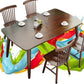 Rectangle 4 Legs Modern Dining Table Brown Tone Fixed Table with Solid Wood Clearhalo ' dining_table' 'Dining Tables & Seating' 'Dining Tables' 'Furniture' 'furniture_dining_table' 'Kitchen & Dining Furniture' 'kitchen&dining_furn' 'kitchen' 'kitchen_dining_table' 1200x1200_9b7051d6-73ac-49fa-b809-948c7eed7823