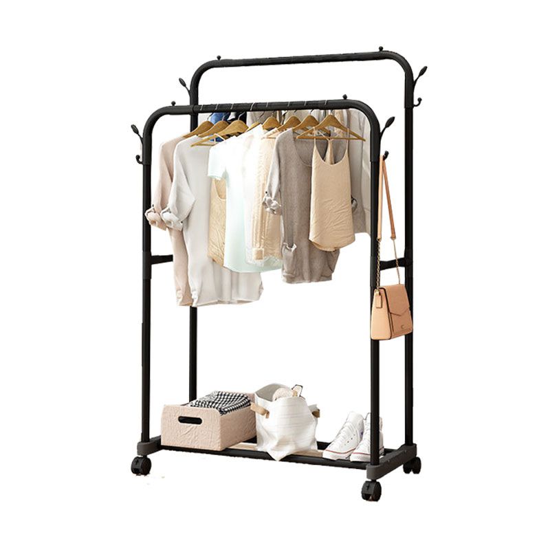 Estante moderno de estante metálico de los ganchos independientes de la rejilla del diseño con estantes