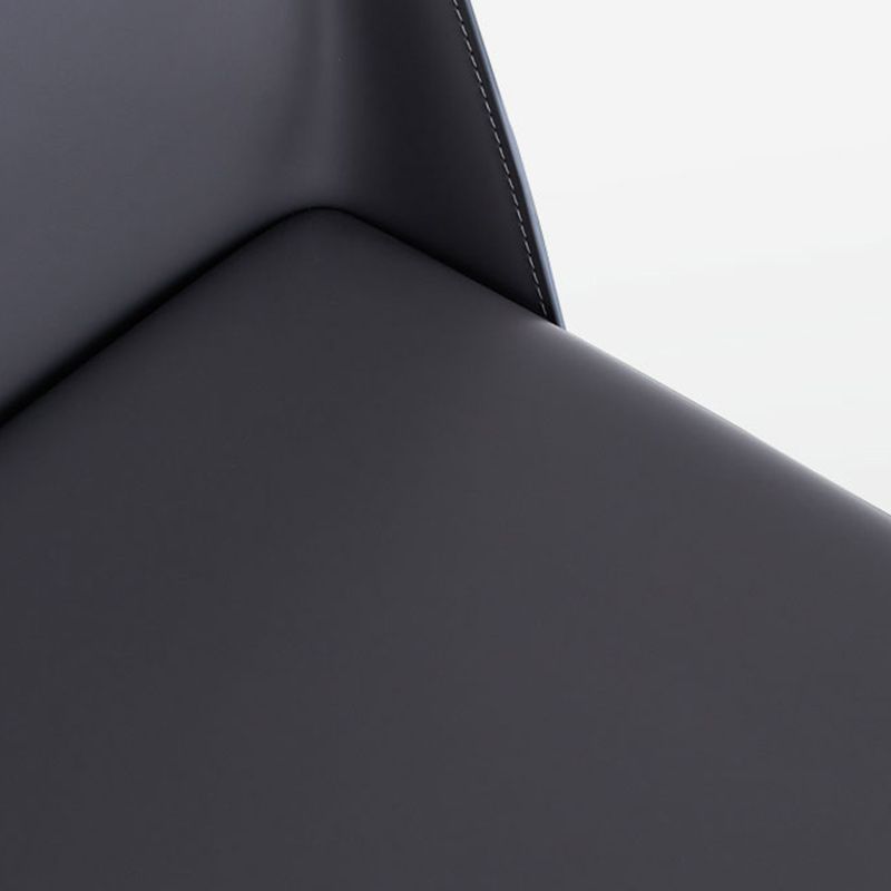 Modern Leather Dining Chairs Metal Armless Dining Chair for Home Use Clearhalo 'Dining Chairs' 'Dining Tables & Seating' 'dining_chair' 'furn' 'furn_dining_chair' 'Furniture' 'Kitchen & Dining Furniture' 1200x1200_9b70ab65-3460-4a88-88a2-1fd4a7320c76