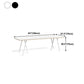Table à manger industrielle avec table à manger rectangulaire en pin noir pour cuisine