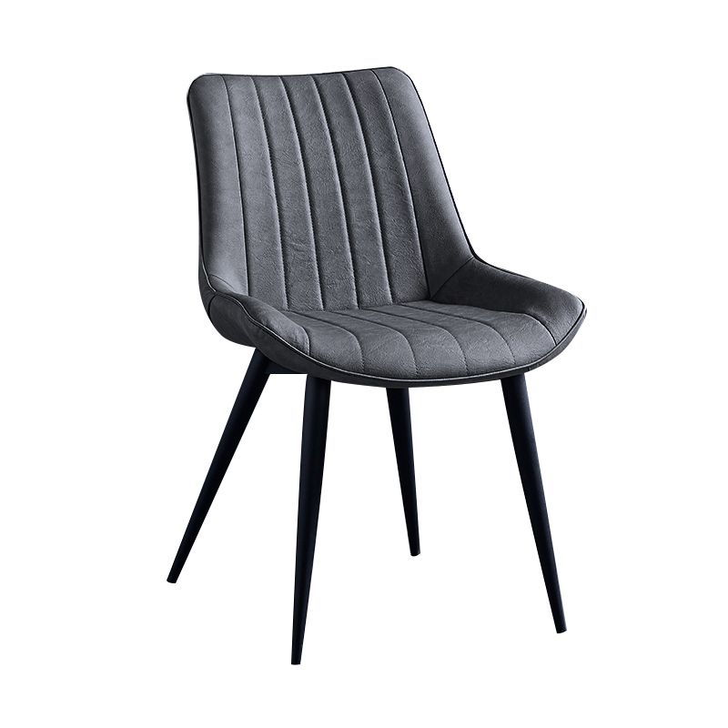 Contemporary Dining Chairs Armless Kitchen Side Chairs with Metal Legs Clearhalo ' kitchen&dining_furn' 'Dining Chairs' 'Dining Tables & Seating' 'dining_chair' 'furn' 'furn_dining_chair' 'Furniture' 'furniture_dining_chair' 'Kitchen & Dining Furniture' 'kitchen' 1200x1200_9b726baa-7348-4217-866e-66e875302b07