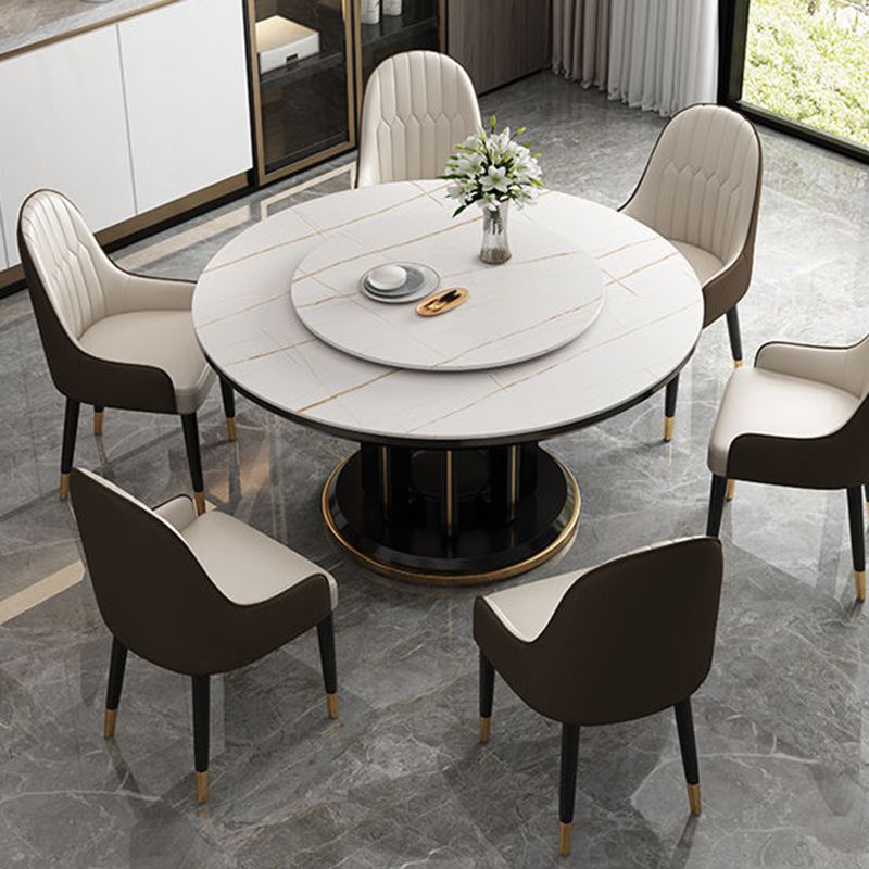 Sintered Stone Dining Table Convertible Dining Table for Kitchen Clearhalo 'Dining Tables & Seating' 'Dining Tables' 'dining_table' 'furn' 'furn_dining_table' 'Furniture' 'Kitchen & Dining Furniture' 1200x1200_9b7358ca-bd8e-428b-935f-b9eec18b0a55