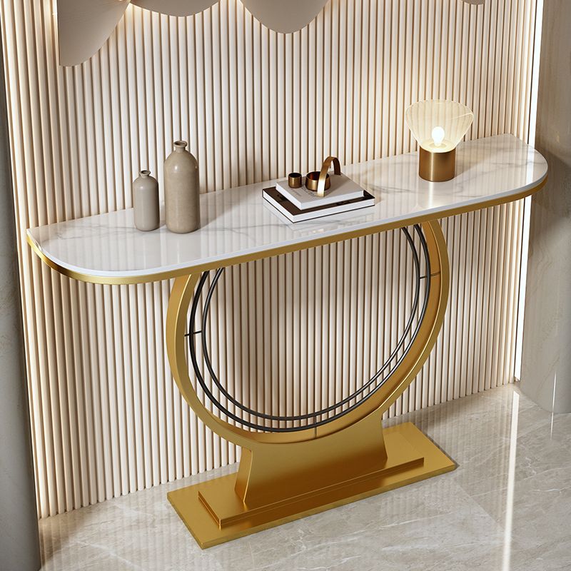 Glam Hall Piedistale Slace Mezza luna Resistente alla console Resistente a graffi