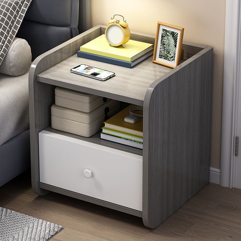 Engineered Wood Bed Nightstand Modern Accent Table Nightstand for Bedroom Clearhalo 'Bedroom Furniture' 'furn' 'furn_night_stand' 'Furniture' 'night_stand' 'Nightstands' 1200x1200_9b742cb9-aae0-4320-9edc-96be655d800e