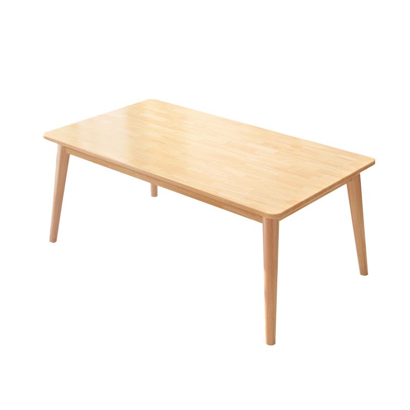 Rubber Wood Solid Wood Dining Table Set 1/2/5/7 Pieces Dining Set for Kitchen