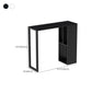 Modern Sintered Stone Top Double Pedestal Bar Table for Kitchen Dining Room