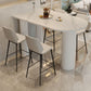 Glam Iron Bar Dining Table with White Stone Top Indoor Bistro Table Clearhalo 'Bar Furniture' 'Bar Tables' 'bar_tables' 'furn' 'furn_bar_tables' 'Furniture' 'furniture_bar_tables' 'Kitchen & Dining Furniture' 1200x1200_9b766fa1-c7bf-4cca-9ae6-cda10f21bfdc