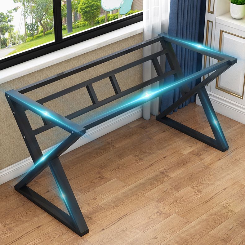 Modern Home Writing Desk Freeform Wood Office Office Office, 62.9 "L x 23.6" W