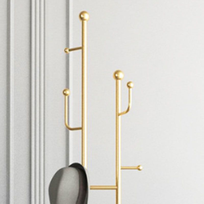 Contemporary Hall Tree Metal Free Standing with Hooks Coat Hanger Clearhalo 'Entry & Mudroom Furniture' 'furn' 'furn_hall_tree_coat_racks' 'Furniture' 'Hall Trees & Coat Racks' 'hall_tree_coat_racks' 1200x1200_9b77c3e7-dbed-4661-8c77-7055162e9969