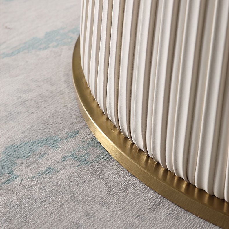 Glam 1/4/7 Pieces Round Dinette Set White Sintered Stone Dining Table Set with Turntable Clearhalo 'Dining Room Sets' 'Dining Tables & Seating' 'dining_room_set' 'furn' 'furn_dining_room_set' 'Furniture' 'furniture_dining_room_set' 'Kitchen & Dining Furniture' 1200x1200_9b781a87-c472-4dfb-a1c7-0ae7b683abfa