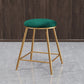 Contemporary Bar Stool Round Seat Barstool with Footrest and Metal Base Clearhalo 'Bar Furniture' 'Bar Stools' 'bar_stools' 'furn' 'furn_bar_stools' 'Furniture' 'Kitchen & Dining Furniture' 1200x1200_9b7a1f82-e9a6-49a4-b8be-c875a43131c2
