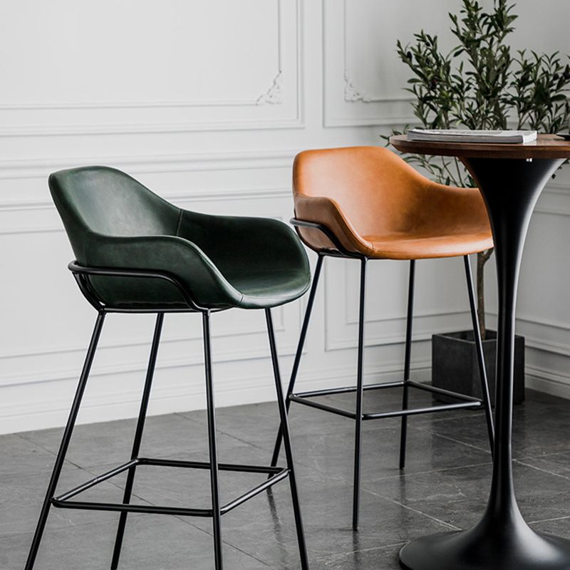 Bucket Low Back Bar Stool Leather Armed Counter Height Stools Clearhalo 'Bar Furniture' 'Bar Stools' 'bar_stools' 'furn' 'furn_bar_stools' 'furniture_bar_stools' 'Kitchen & Dining Furniture' 'kitchen&dining_furn' 'kitchen' 'kitchen_furn' Furniture' 1200x1200_9b7a5047-e25a-4c13-a431-88661bf4855d