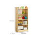 Modern Standard Bookcase Wooden Closed Back Bookshelf with Shelves