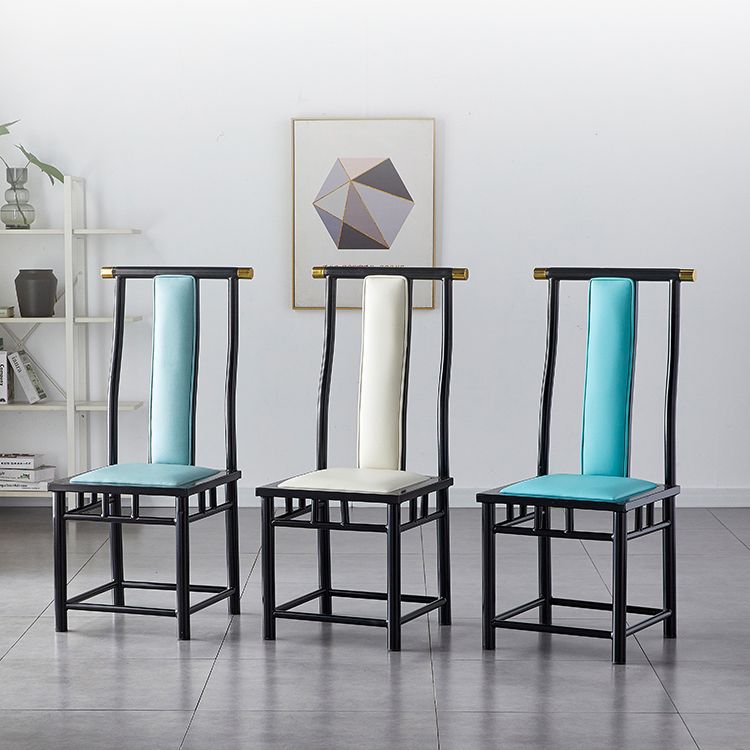 Modern Metal Dining Room Chair Slat Back Dining Chair for Restaurant Use Clearhalo ' kitchen&dining_furn' 'Dining Chairs' 'Dining Tables & Seating' 'dining_chair' 'furn' 'furn_dining_chair' 'Furniture' 'furniture_dining_chair' 'Kitchen & Dining Furniture' 'kitchen' 1200x1200_9b7cd81d-b0d4-4858-bc70-5ee9d8160c26