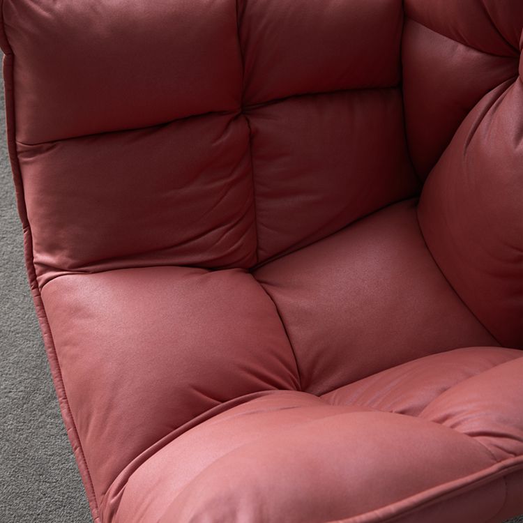 Modern Metal Indoor-Outdoor Chair Home Parsons Tufted Back Side Chair with Arm Clearhalo ' kitchen&dining_furn' 'Dining Chairs' 'Dining Tables & Seating' 'dining_chair' 'furn' 'furn_dining_chair' 'Furniture' 'furniture_dining_chair' 'Kitchen & Dining Furniture' 'kitchen' 1200x1200_9b7da782-6890-4d40-94b8-c0f2e1cce250