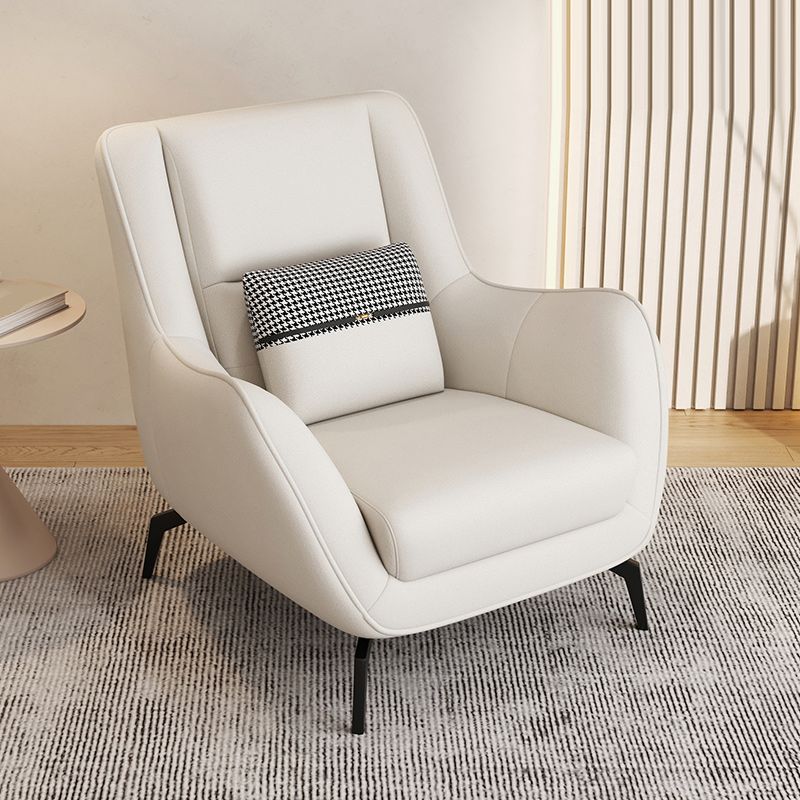 Mid-Century Modern Accent Chair Cushion Back Basic Four Legs Arms Included Armchair Clearhalo 'Accent Chairs' 'accent_chairs' 'Chairs & Seating' 'furn' 'furn_accent_chairs' 'Furniture' 'Living Room Furniture' 1200x1200_9b7dc1b9-cdcc-4f10-9a19-f6fef858693b