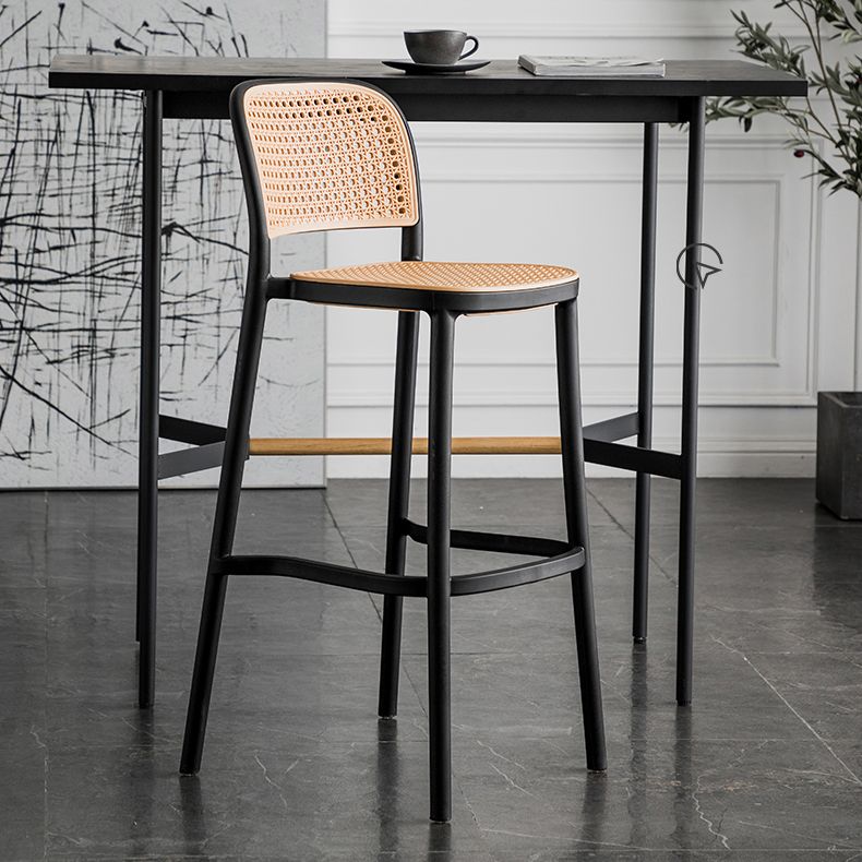 Contemporary Style Bar-stool Plastic Counter Bar Stool for Home Clearhalo 'Bar Furniture' 'Bar Stools' 'bar_stools' 'furn' 'furn_bar_stools' 'Furniture' 'furniture_bar_stools' 'Kitchen & Dining Furniture' 1200x1200_9b7dcbb1-1fe7-4b26-b7f5-a62efd23f7a9